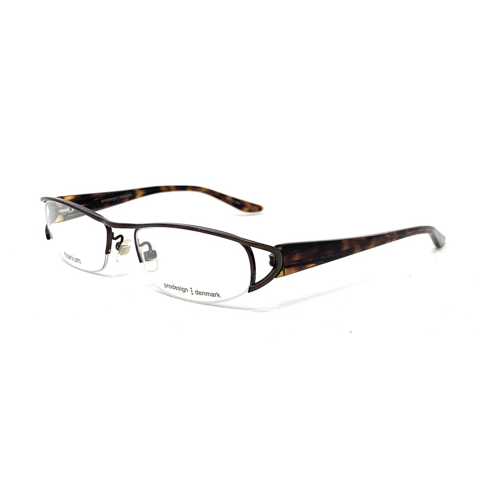 New PRODESIGN DENMARK 5037 c5031 Womens RXable Eyeglasses Brown Tortoise 50mm